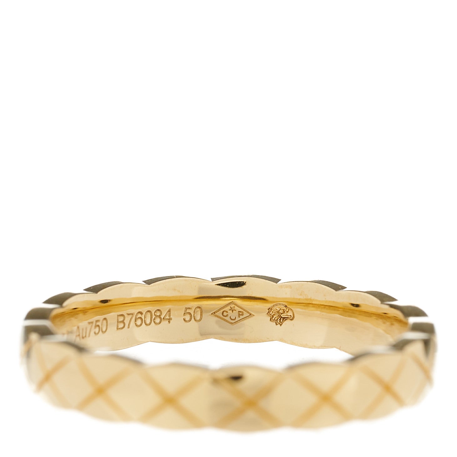 Chanel 18K Yellow Gold Mini Coco Crush Ring 50 5.25 6 of 6