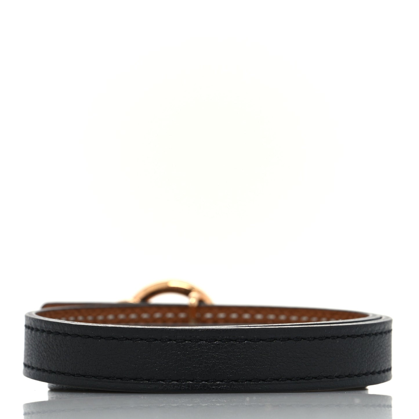 Swift Epsom 13mm Mini Laquee Reversible Belt 75 Black Gold