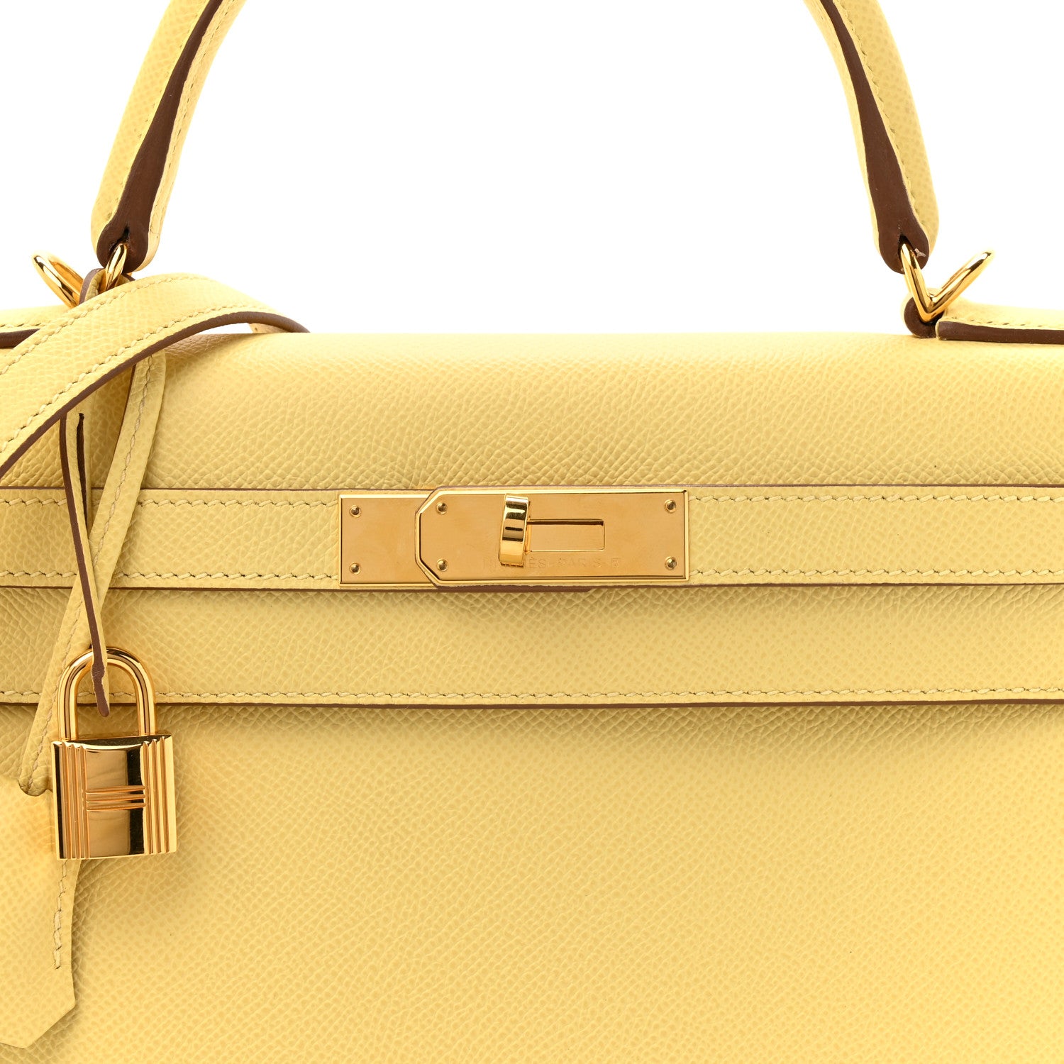 Hermes Epsom Kelly Sellier 28 Jaune Poussin 7 of 9