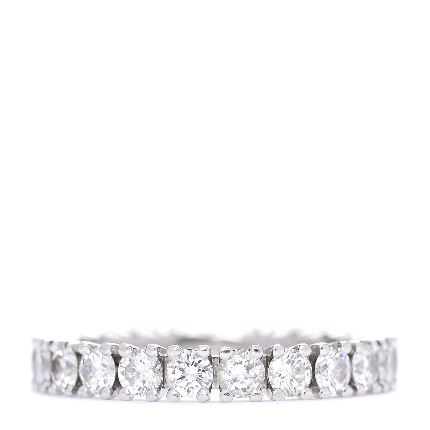 Cartier Platinum Diamond 1.49ct Destinee Wedding Band Ring 51 5.75 3 of 6