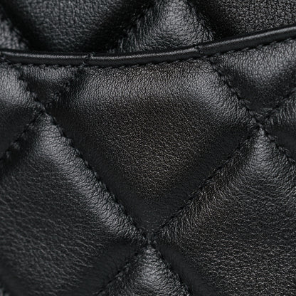 Chanel Calfskin Quilted Large Pocket Chic Flap Bag Black 13 of 14