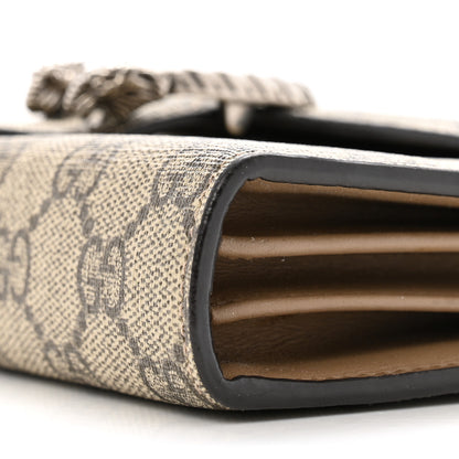 Gucci GG Supreme Monogram Mini Dionysus Chain Wallet Beige Taupe 12 of 13