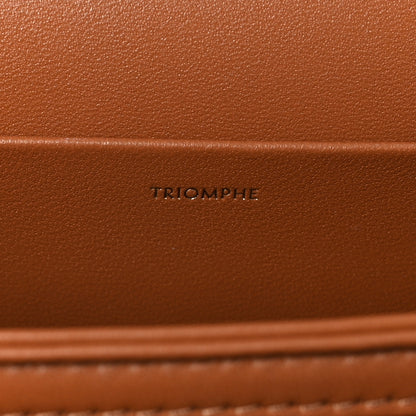 Celine Shiny Calfskin Medium Triomphe Tan 6 of 9