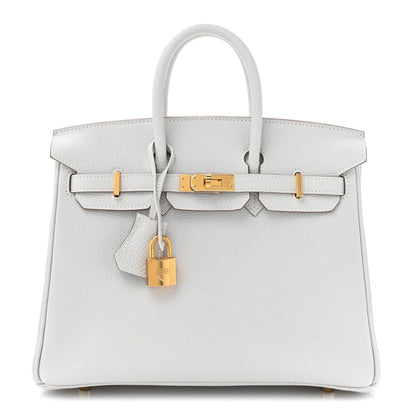 Hermes Togo Birkin 25 Gris Pale 1 of 10