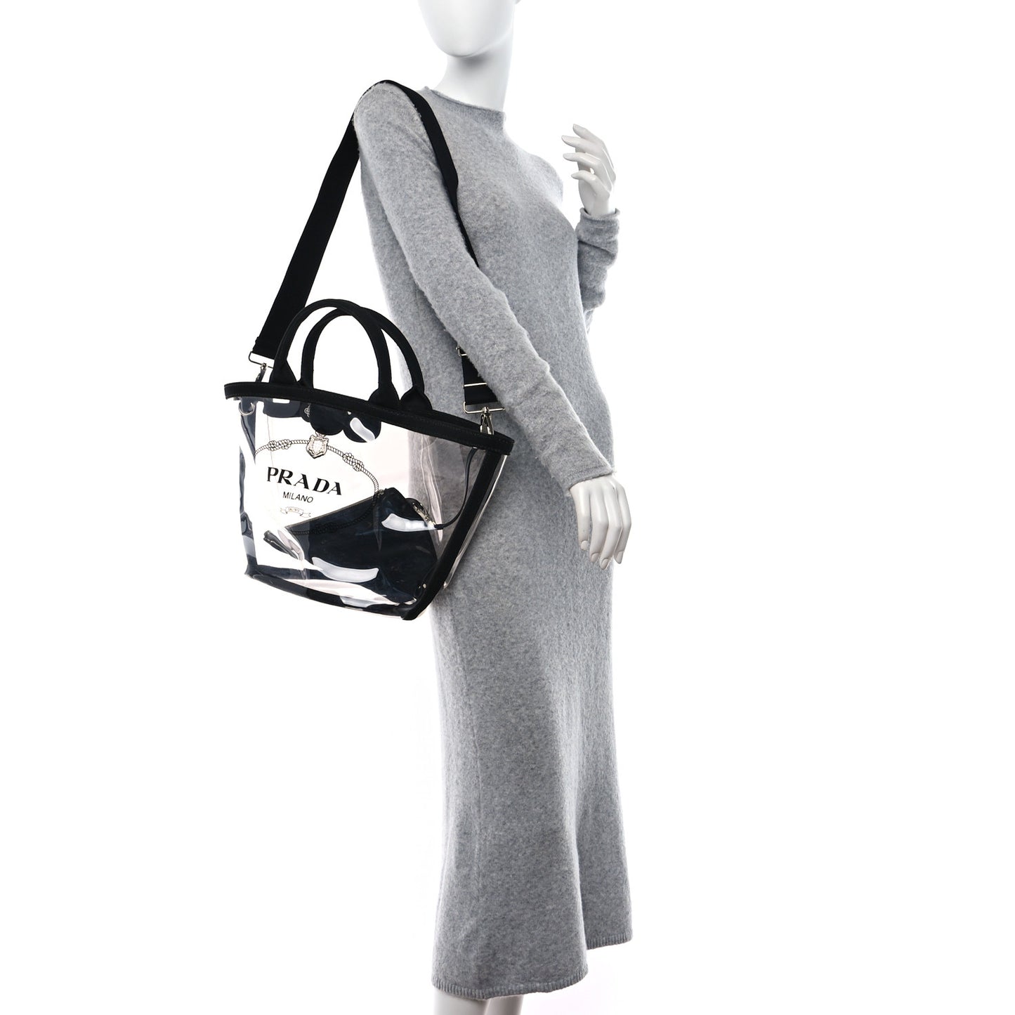 Plexiglass Canapa Small Shopper Tote Black