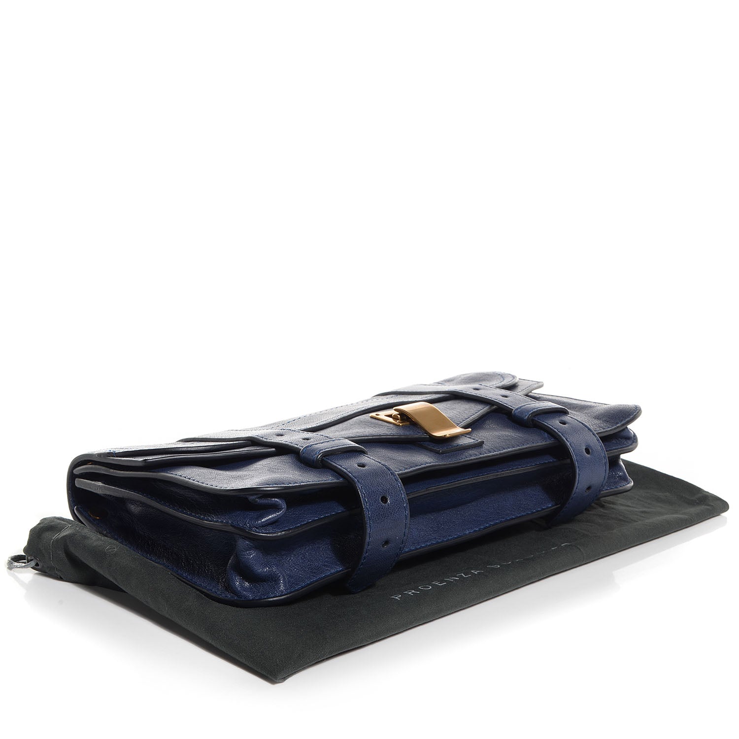 Proenza Schouler Lux Leather PS1 Pochette Clutch Midnight 4 of 10
