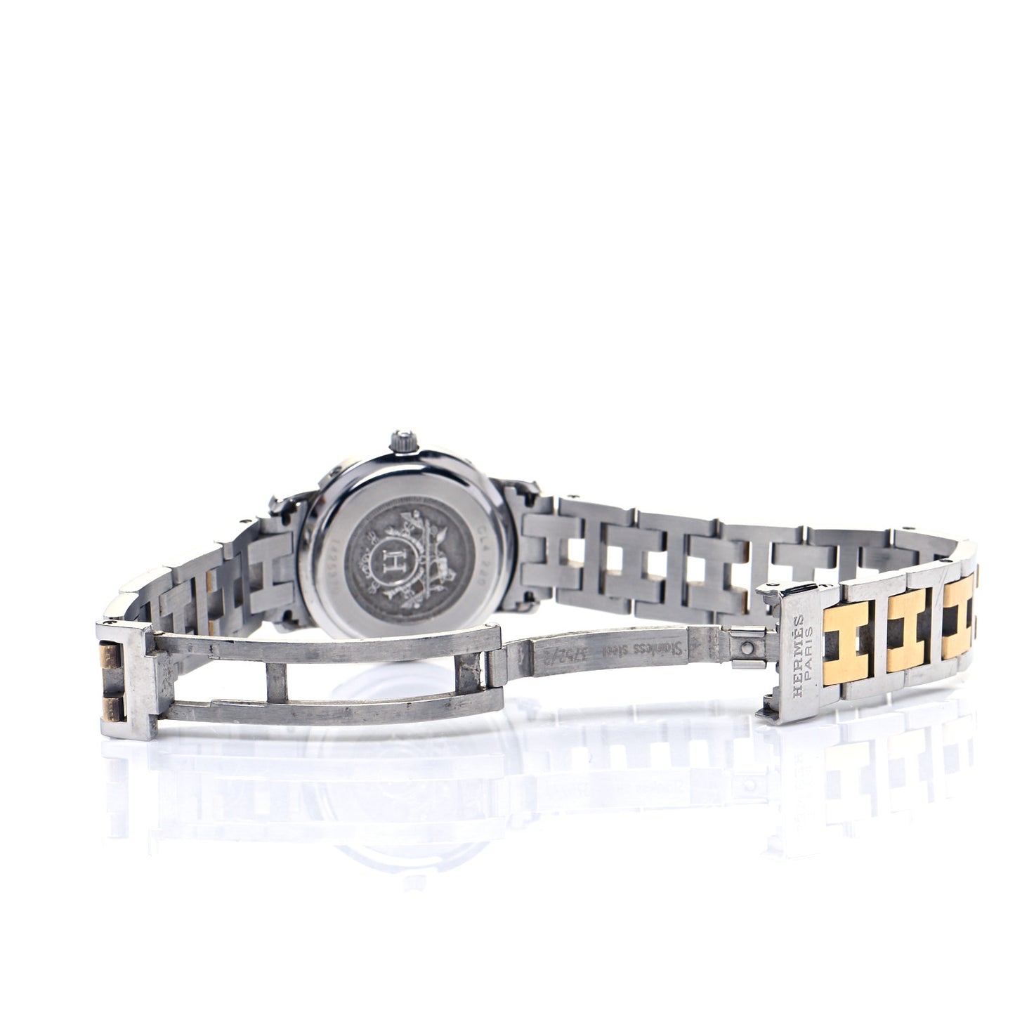 Stainless Steel 24mm Clipper Quartz Watch Gold