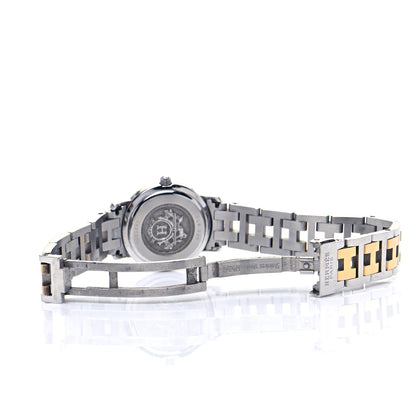Hermes Stainless Steel 24mm Clipper Quartz Watch Gold 5 of 5