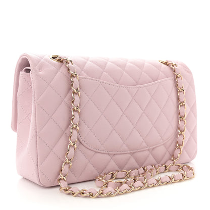 Chanel Caviar Quilted Medium Double Flap Light Pink 3 of 11