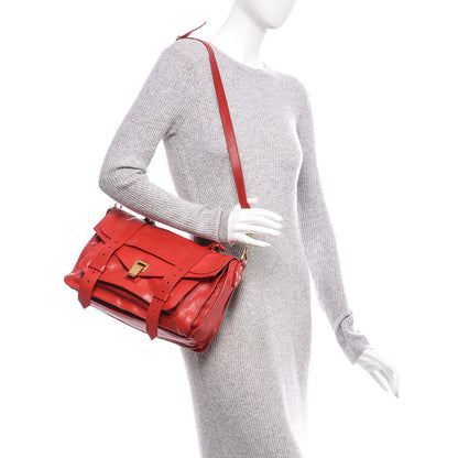 Proenza Schouler Lambskin Medium PS1 Satchel Red 2 of 6