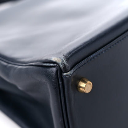 Hermes Box Kelly Retourne 32 Indigo Indigo 10 of 22