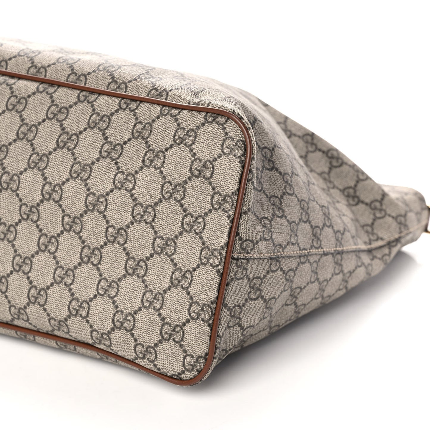 Soft GG Supreme Monogram Medium Crossbody Tote Beige Cuir