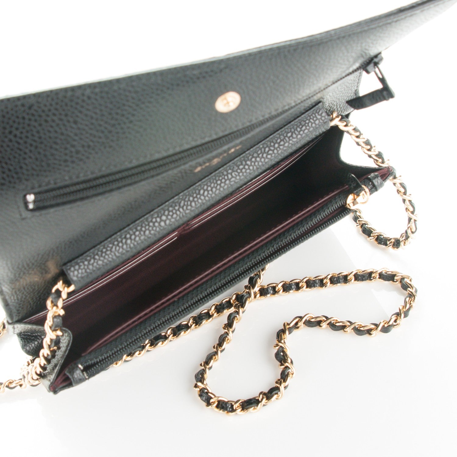 Chanel Caviar Quilted Wallet On Chain WOC Black 5 of 8