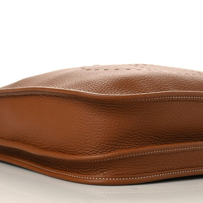 Hermes Taurillon Clemence Evelyne III PM Gold 6 of 9