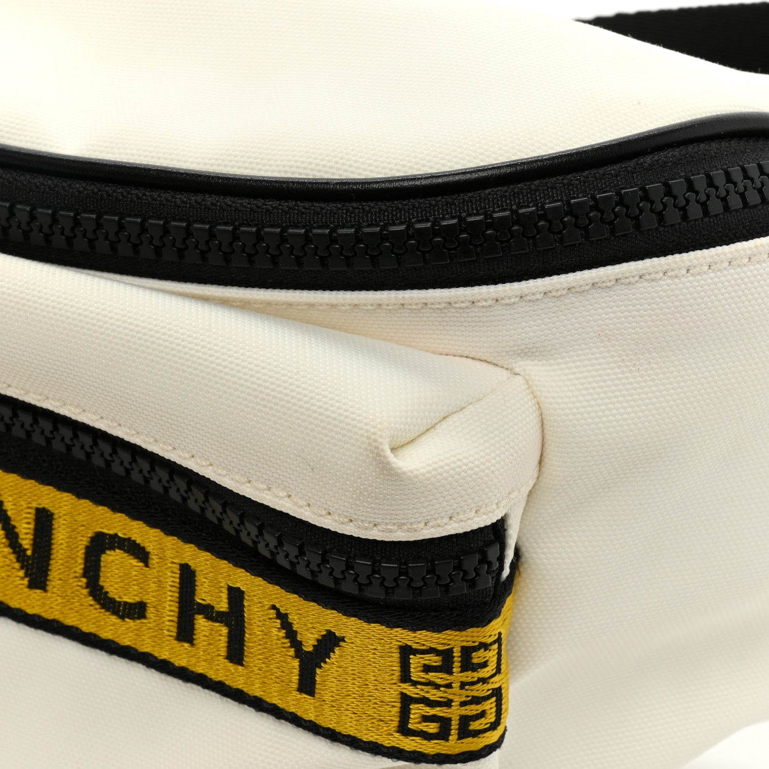 Givenchy Canvas Logo Belt Bag White Yellow 14 of 14