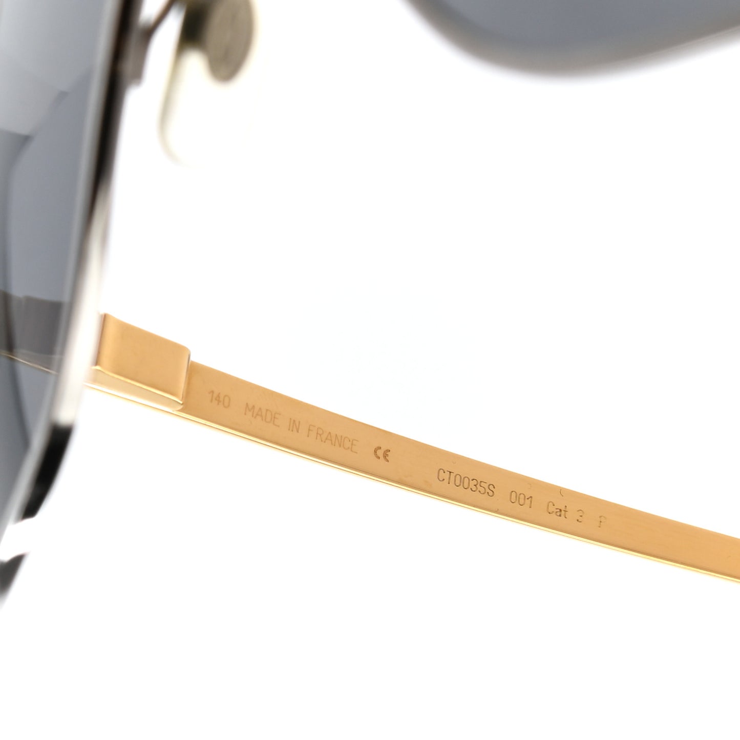 Santos de Cartier Sunglasses CT0035S Gold