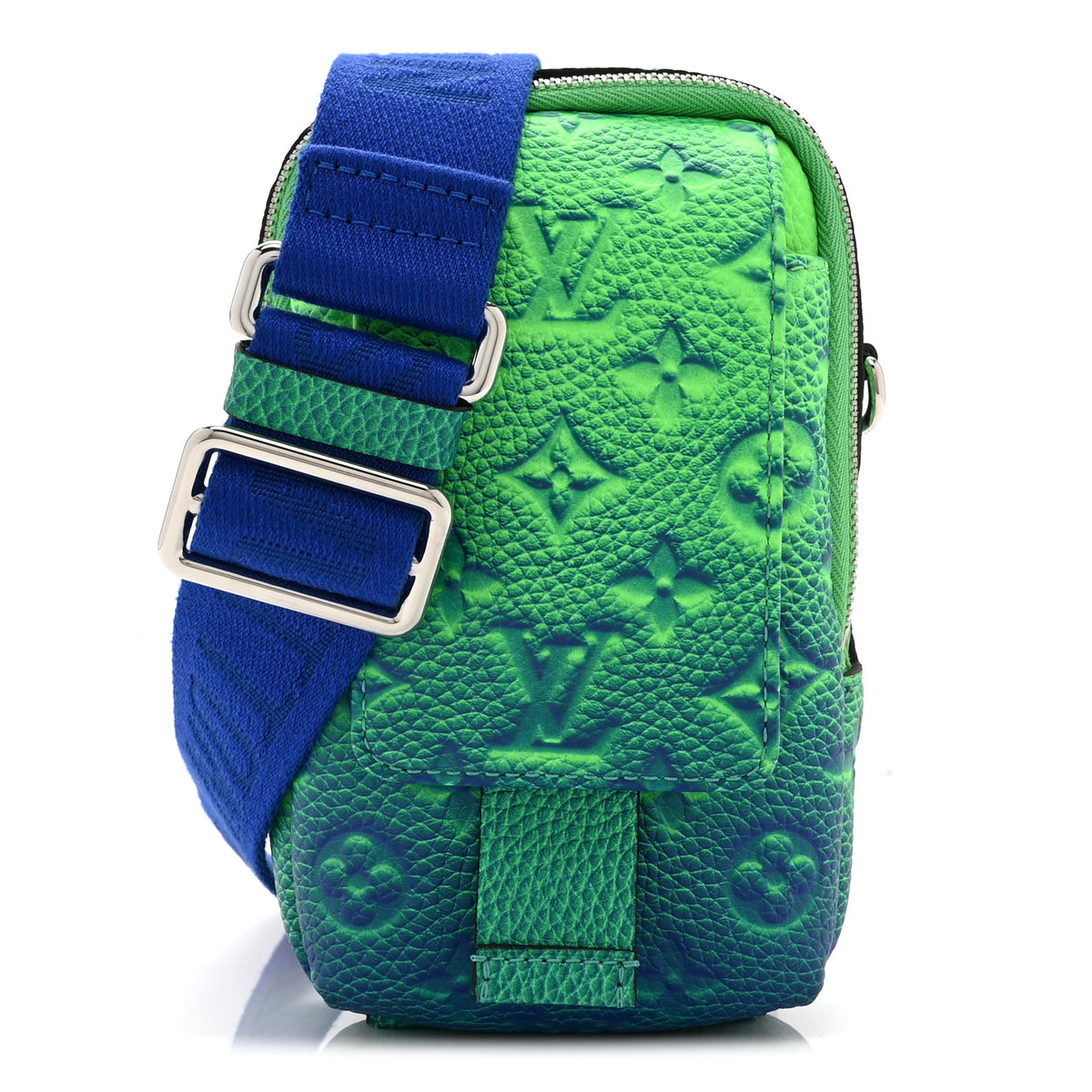 Louis Vuitton Taurillon Illusion Double Phone Case Bleu Vert 1 of 9