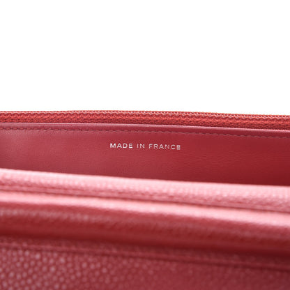 Chanel Caviar Quilted Wallet on Chain WOC Red 7 of 10