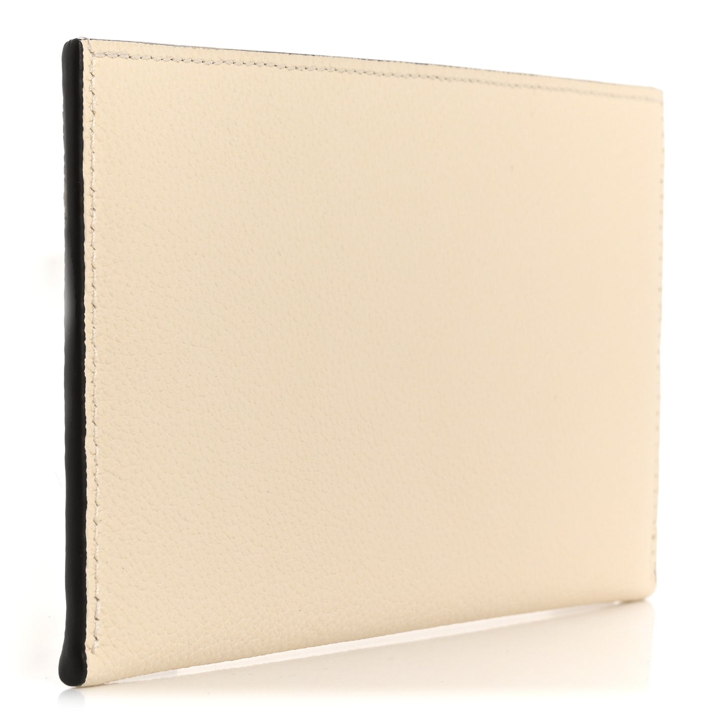 Calfskin Felicie Chain Wallet Card Holder Insert Cream
