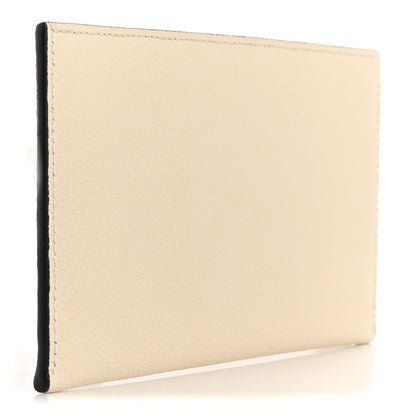 Louis Vuitton Calfskin Felicie Chain Wallet Card Holder Insert Cream 3 of 7