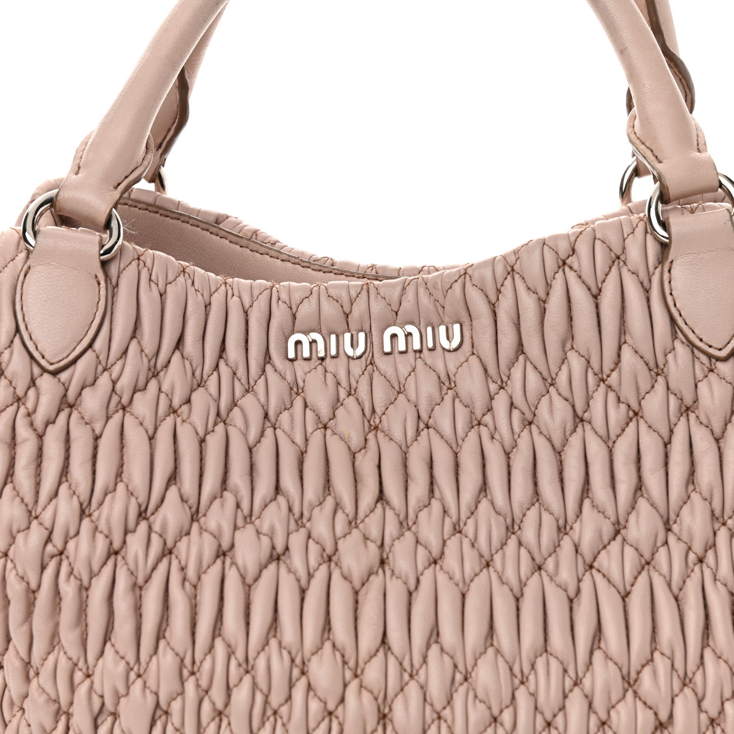 Nappa Matelasse Tote Cammeo