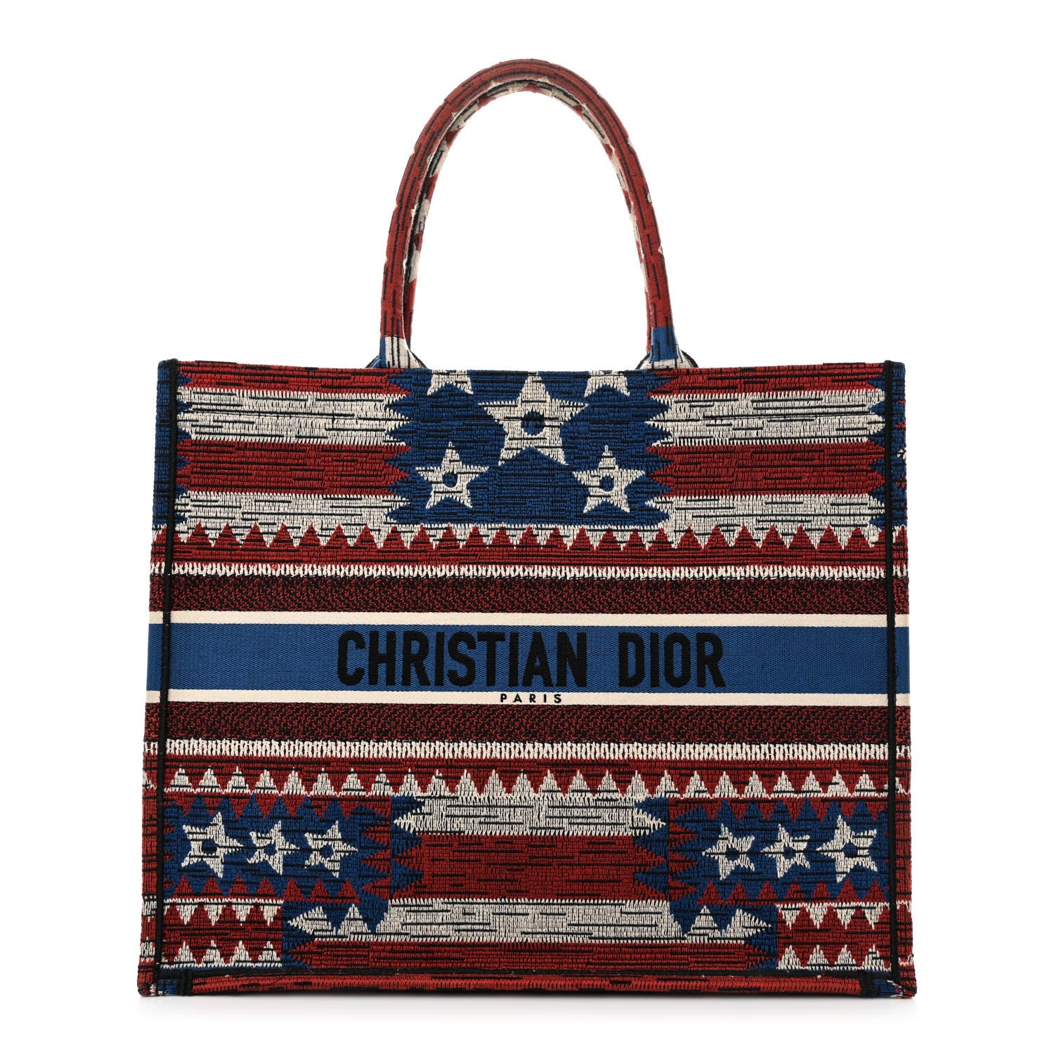 Christian Dior Canvas Embroidered Exclusive US Book Tote Multicolor 1 of 10