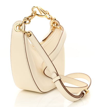 Valentino Garavani Nappa Mini Vlogo Moon Hobo Bag Ivory 3 of 10
