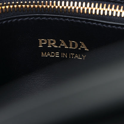 Prada Saffiano Greche Greca Paradigme Bag Black Pink 5 of 6