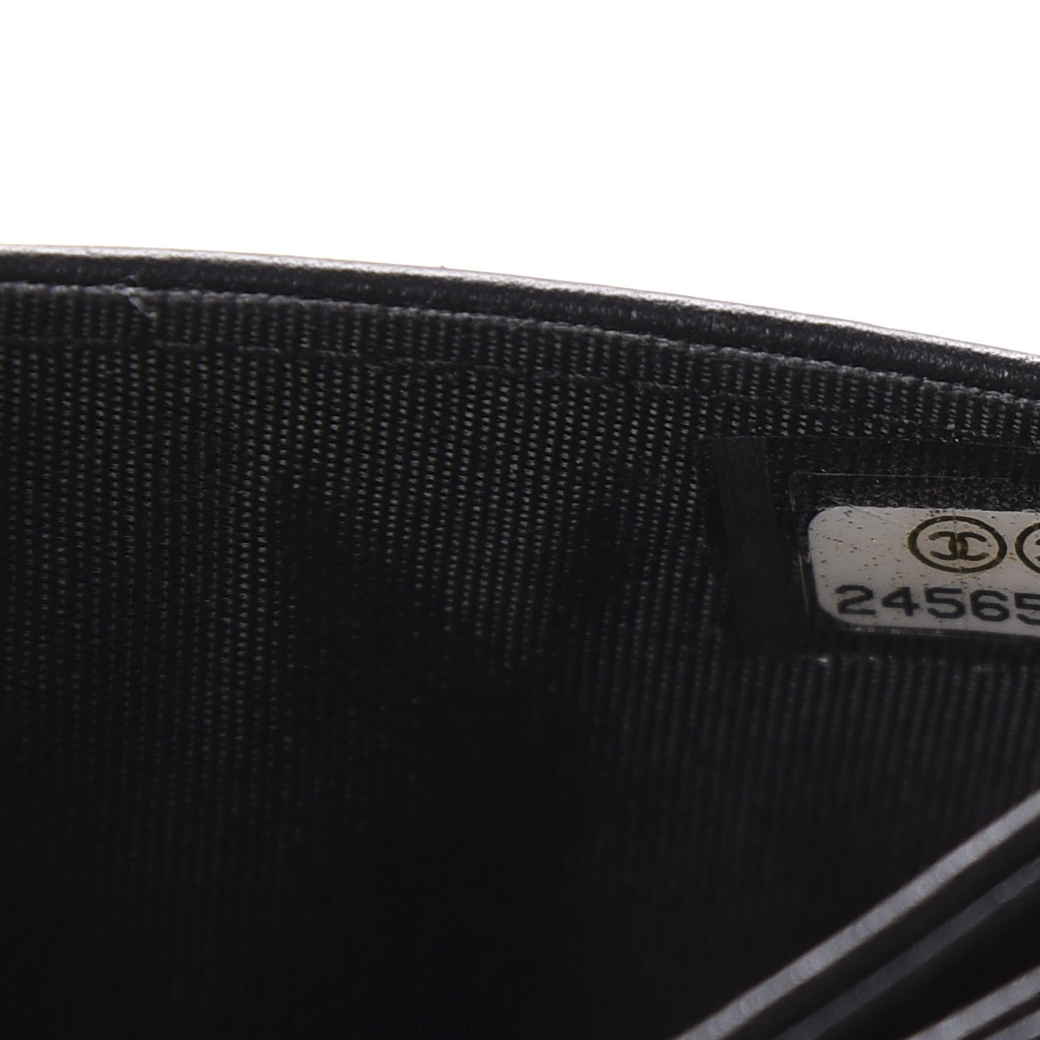 Chanel Lambskin Camellia Embossed Card Holder So Black 8 of 9
