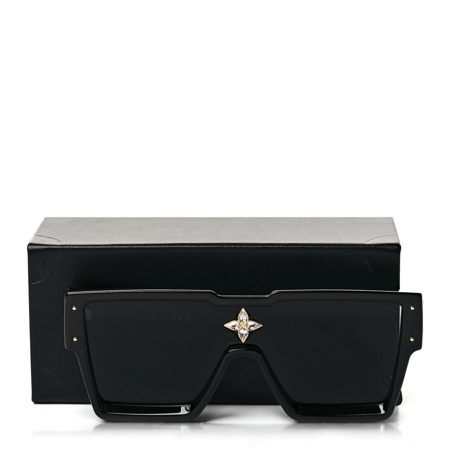 Acetate Swarovski Crystal Cyclone Sunglasses Z1578W Black