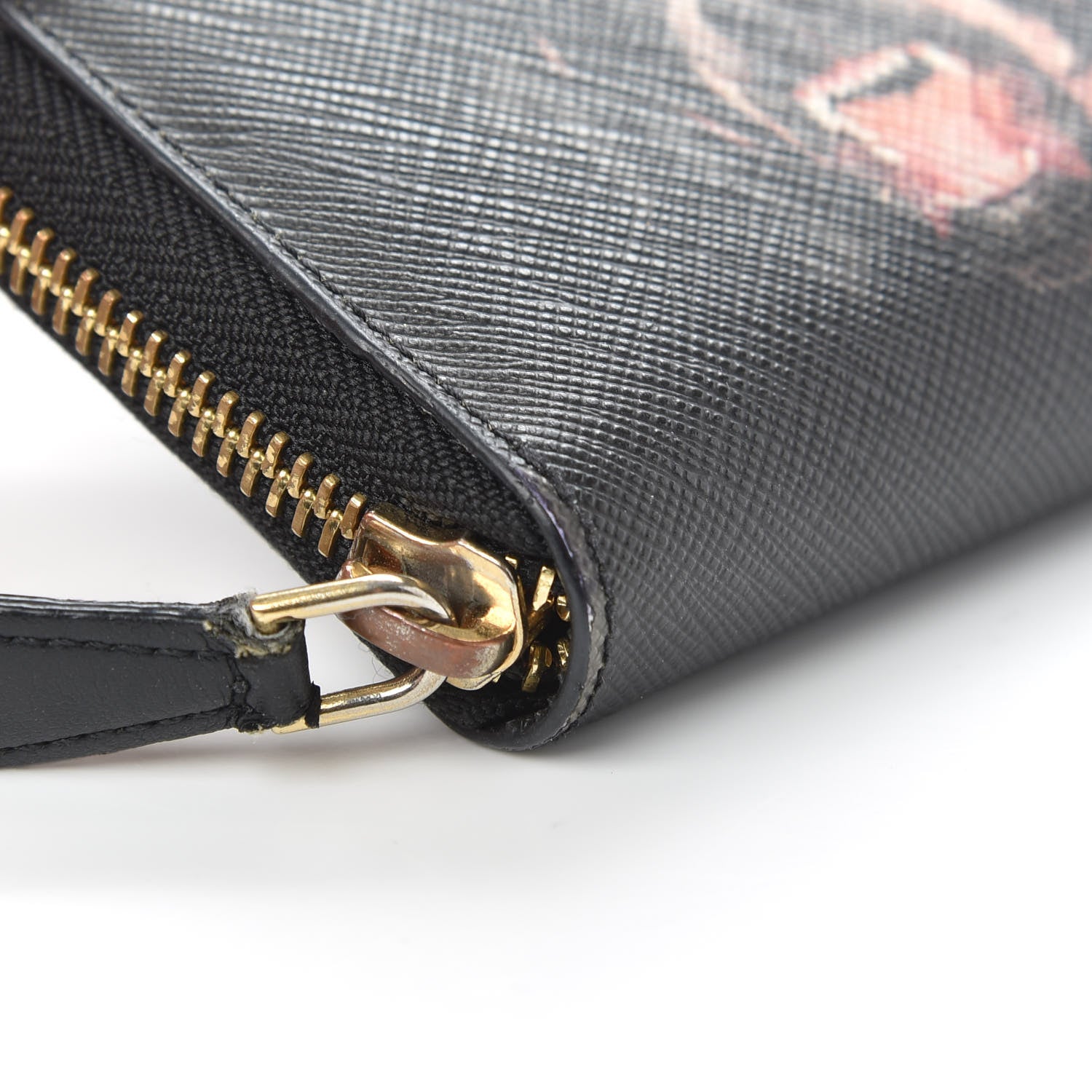 Givenchy Textured Coated Canvas Rottweiler Print Zip Wallet Black 8 of 9