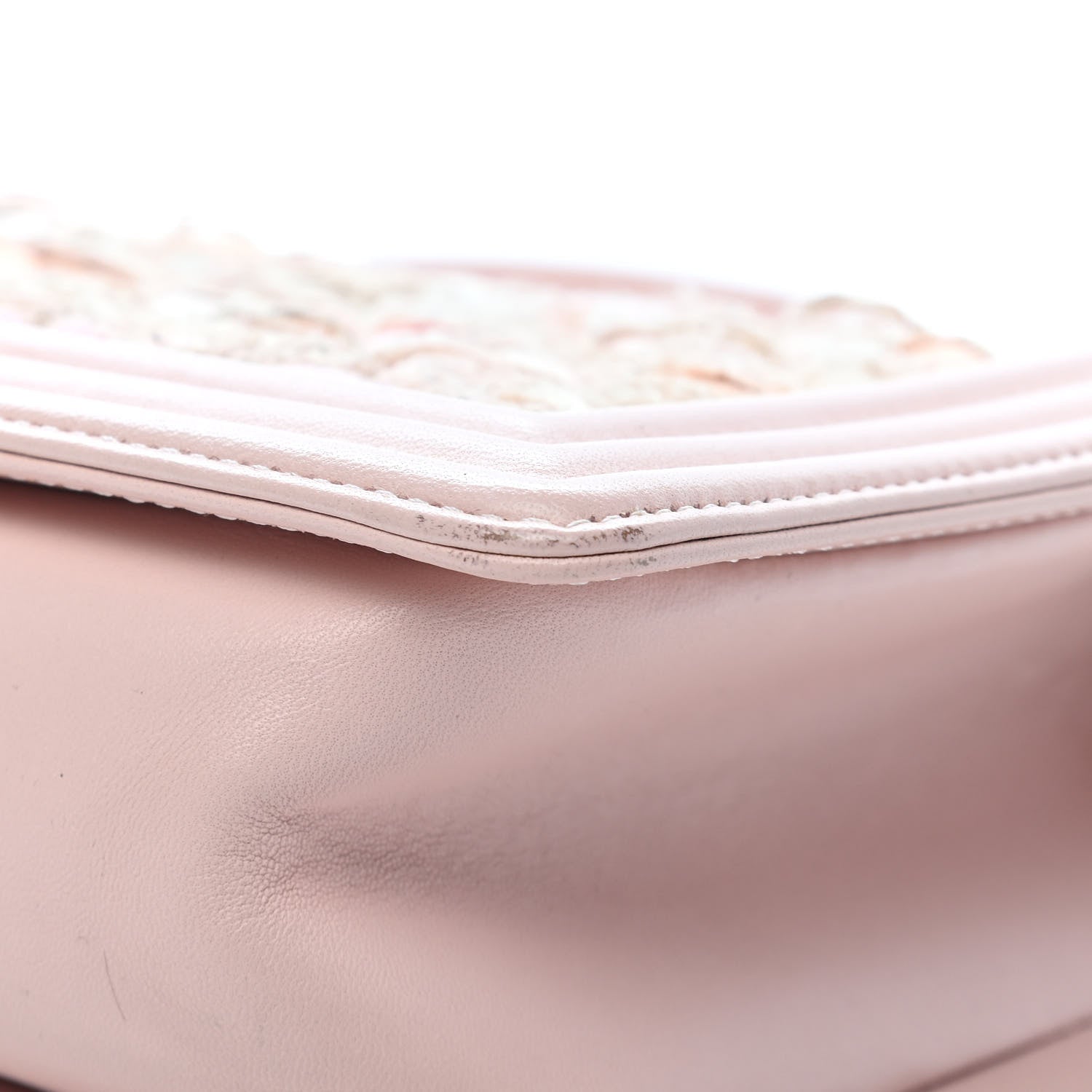 Chanel Tweed Lambskin Medium Boy Flap Pink 11 of 15