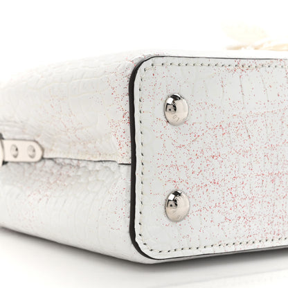 Louis Vuitton Alligator Feather Embellished Mini Capucines White 9 of 10