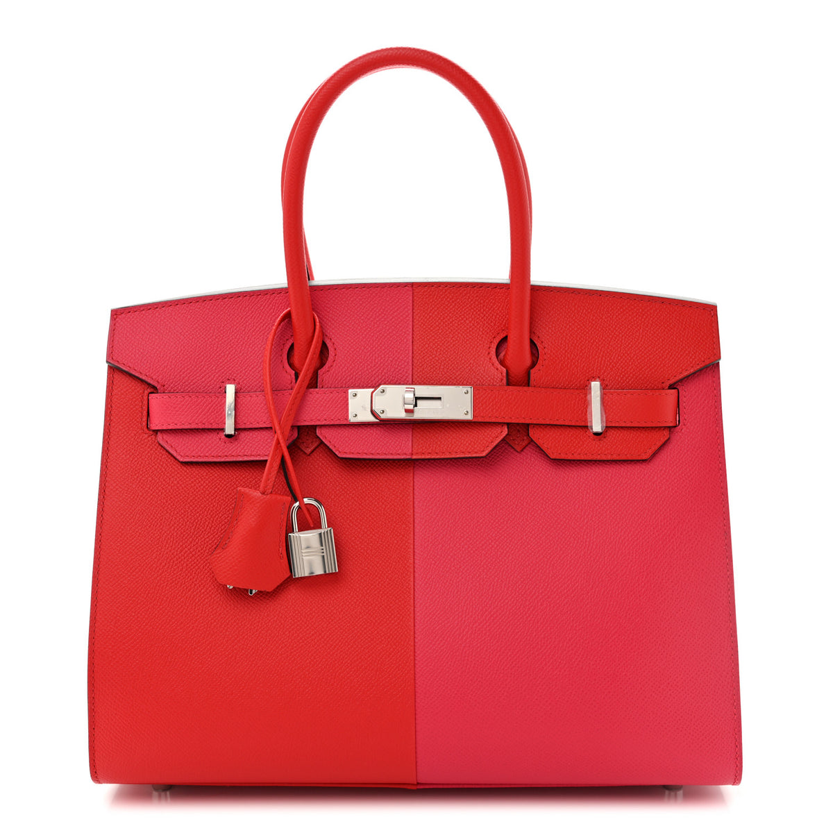 Epsom Casaque Birkin Sellier 30 Rouge Coeur Rose Extreme Bleu Zanzibar