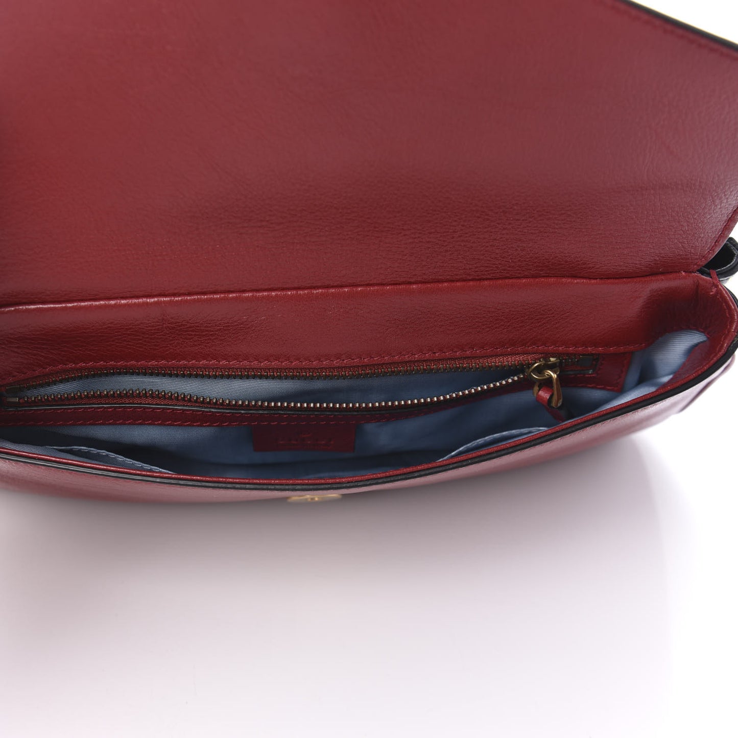Calfskin Diagonal GG Medium Thiara Double Envelope Shoulder Bag Black Red
