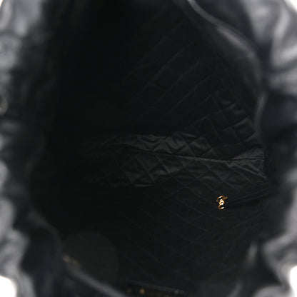 Chanel Shiny Calfskin Quilted Chanel 22 Backpack Black 5 of 12