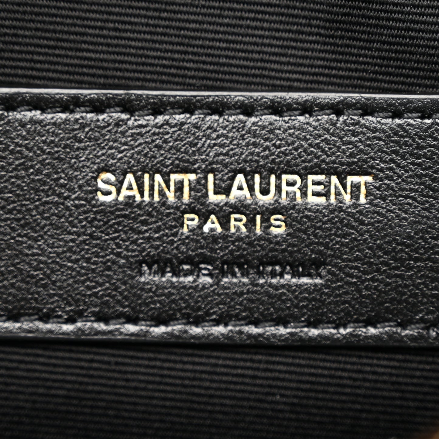 Grain De Poudre Chevron Monogram Large Bill Pouch Black