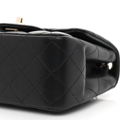 Chanel Lambskin Quilted Mini Square Flap Black 10 of 10