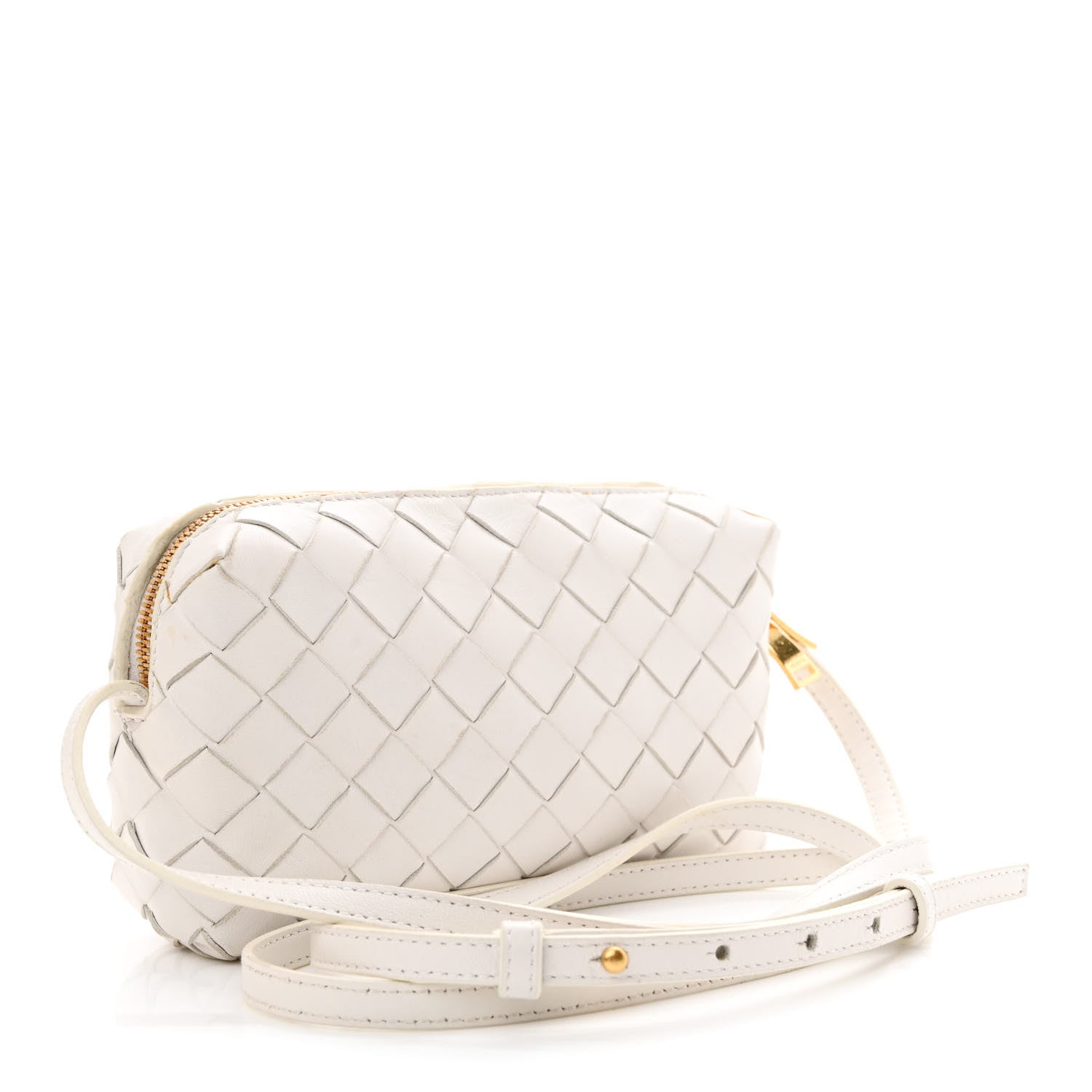 Bottega Veneta Nappa Intrecciato Crossbody White 3 of 12