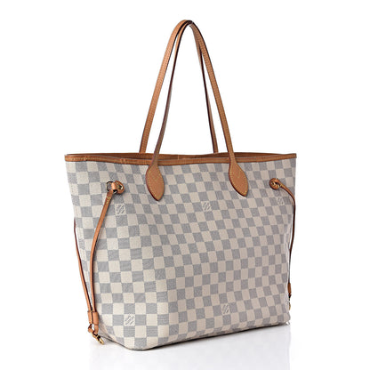 Louis Vuitton Damier Azur Neo Neverfull MM Rose Ballerine 3 of 15