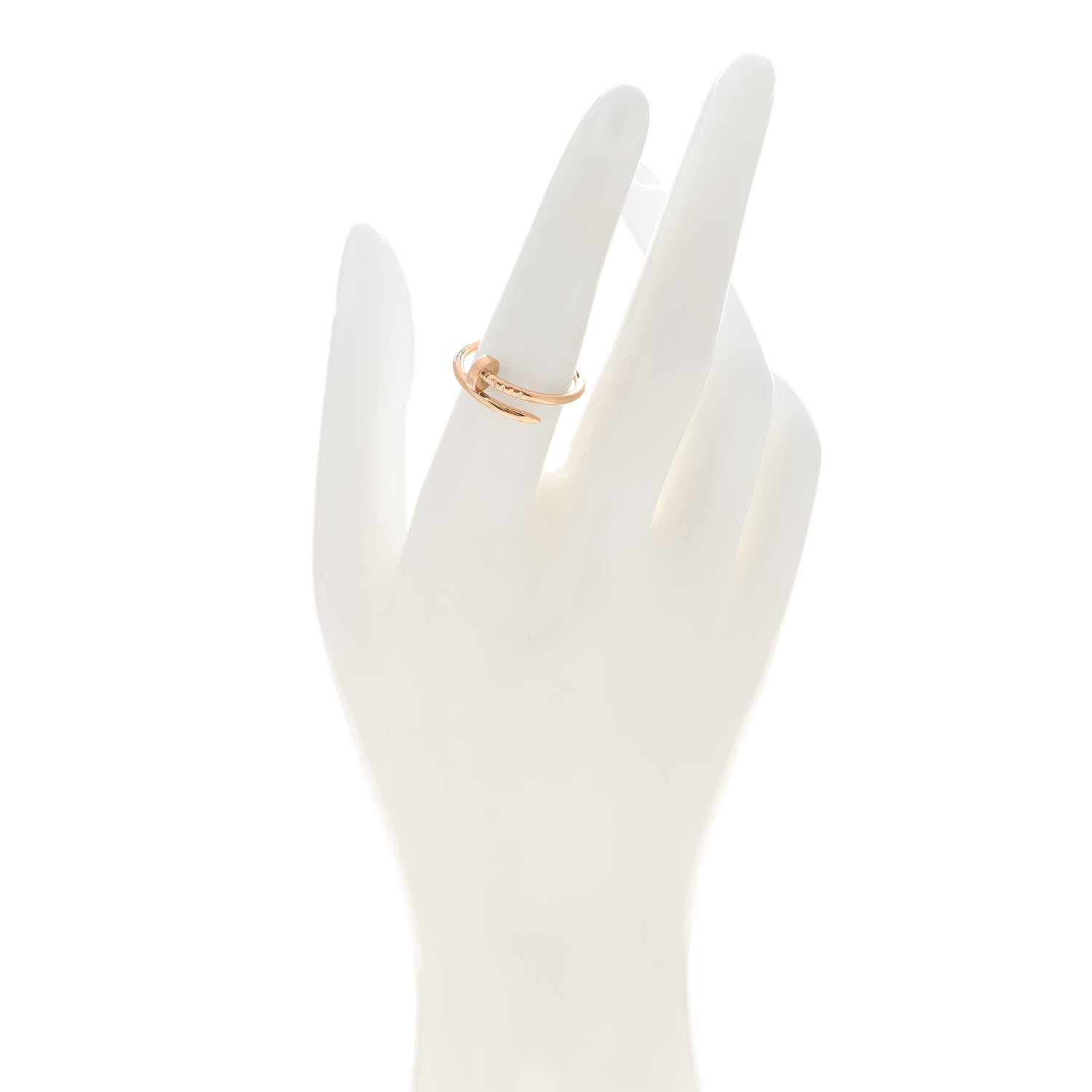 Cartier 18K Pink Gold Small Juste Un Clou Ring 53 6.25 2 of 5
