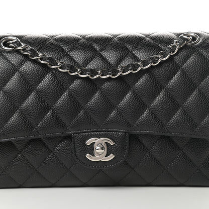 Chanel Caviar Quilted Medium Double Flap Black 8 of 11