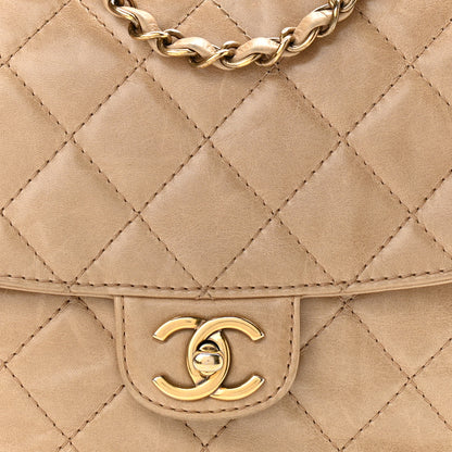 Chanel Glazed Calfskin Quilted Medium Bubble CC Flap Beige 8 of 12