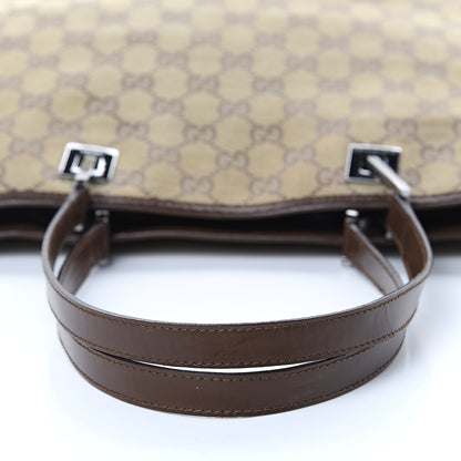 Gucci Monogram Large Bucket Tote Dark Brown 11 of 13