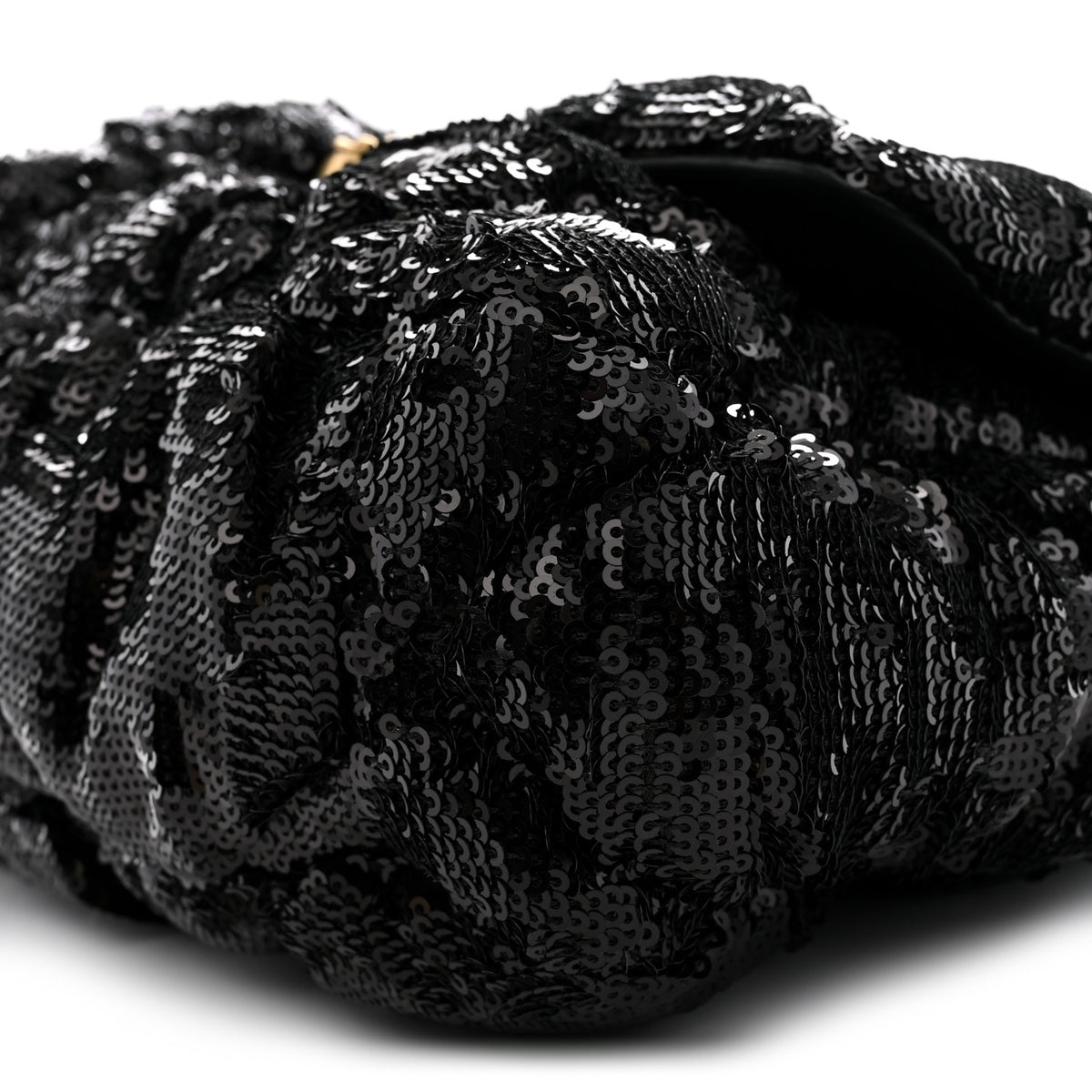 Sequin Quilted Medium Chanel 19 Flap Black