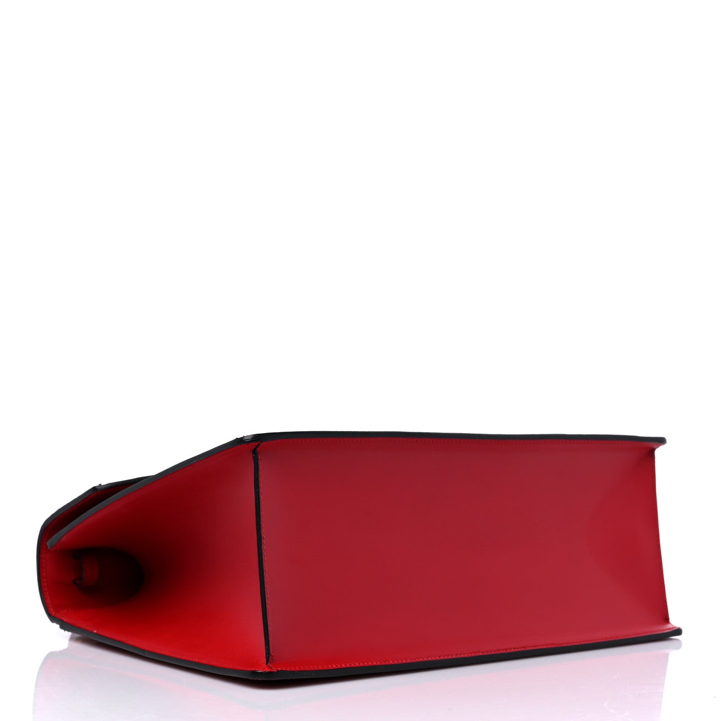 Calfskin Snakeskin Medium Lilith Top Handle Bag Red