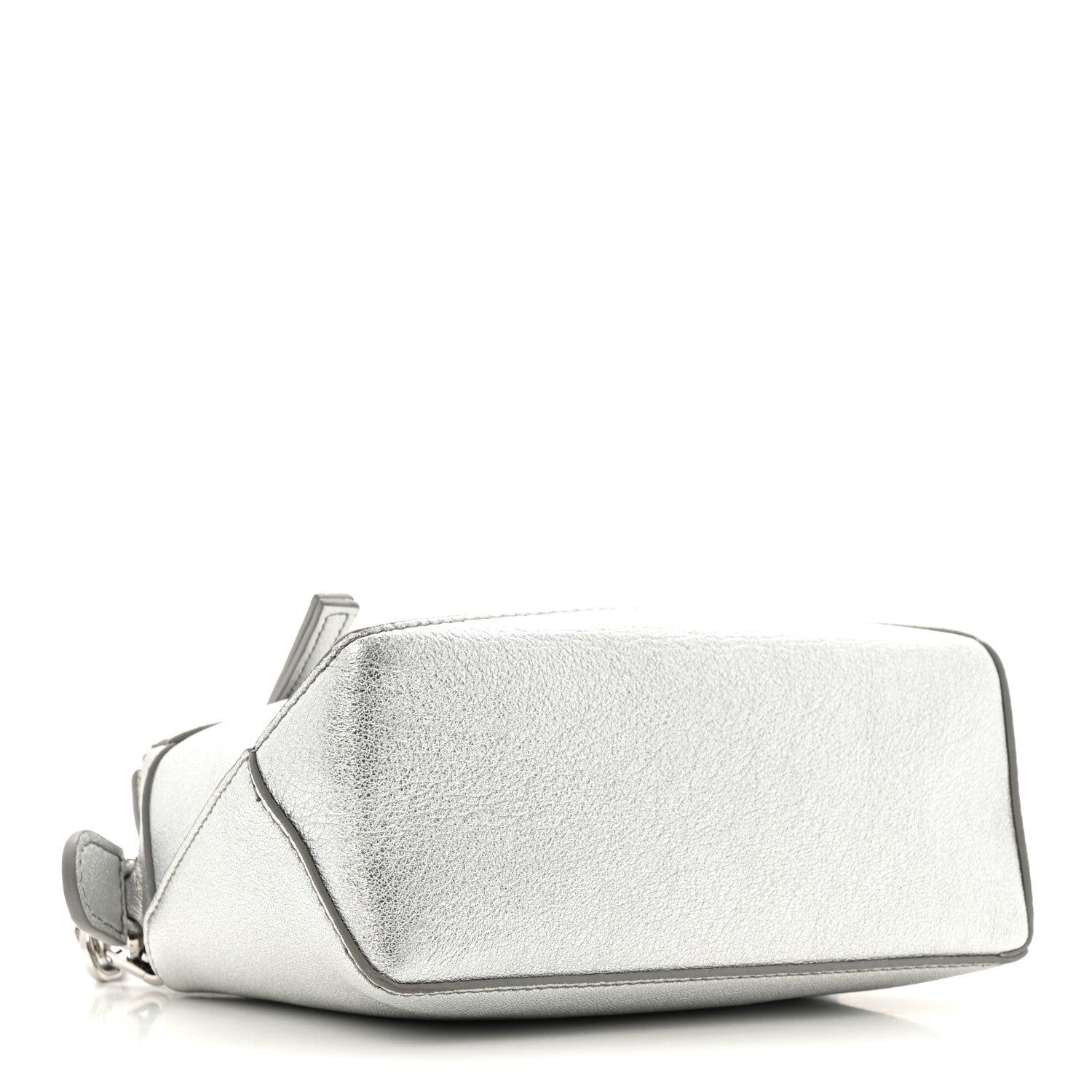 Loewe Laminated Lambskin Mini Puzzle Edge Bag Silver 4 of 9