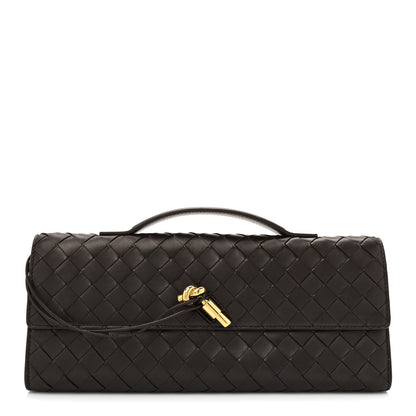 Bottega Veneta Nappa Intrecciato Long Andiamo Top Handle Clutch Fondant 1 of 7