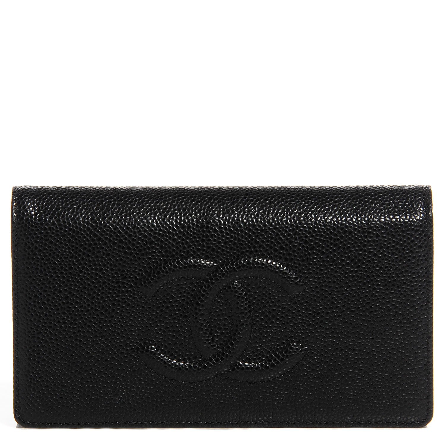 Chanel Caviar Yen CC Wallet Black 1 of 8