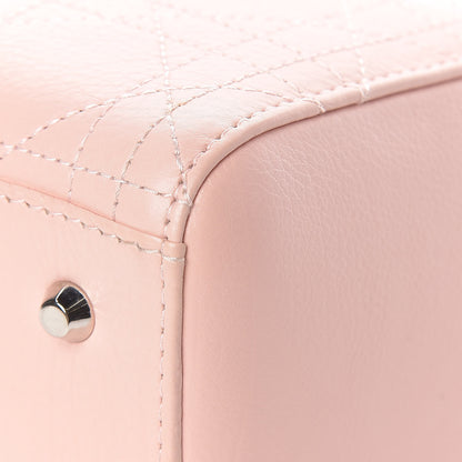 Christian Dior Grained Calfskin Cannage Medium Lady Dior Pink 9 of 20